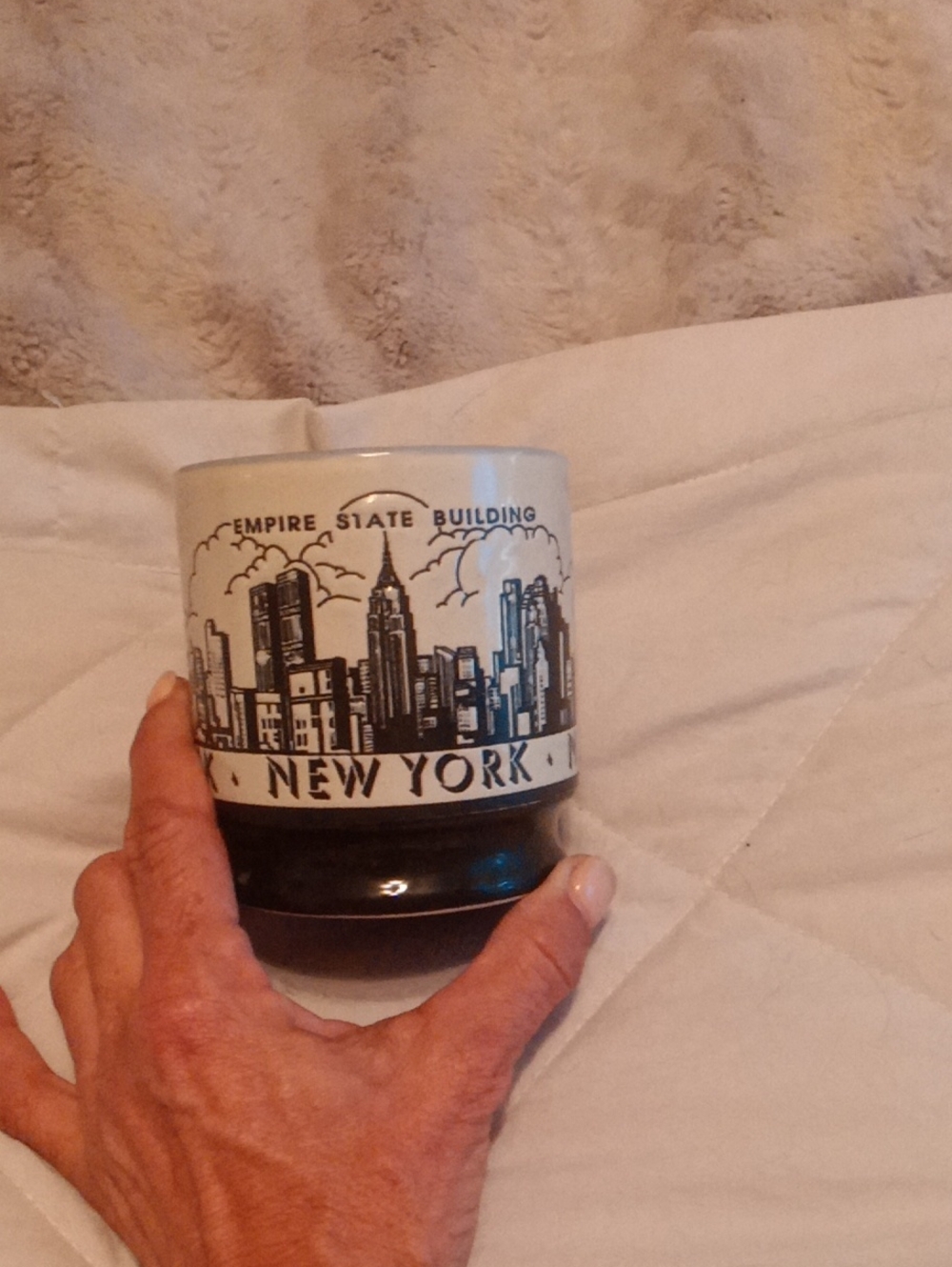 New York Empire State Building Skyline Mug - Black & White